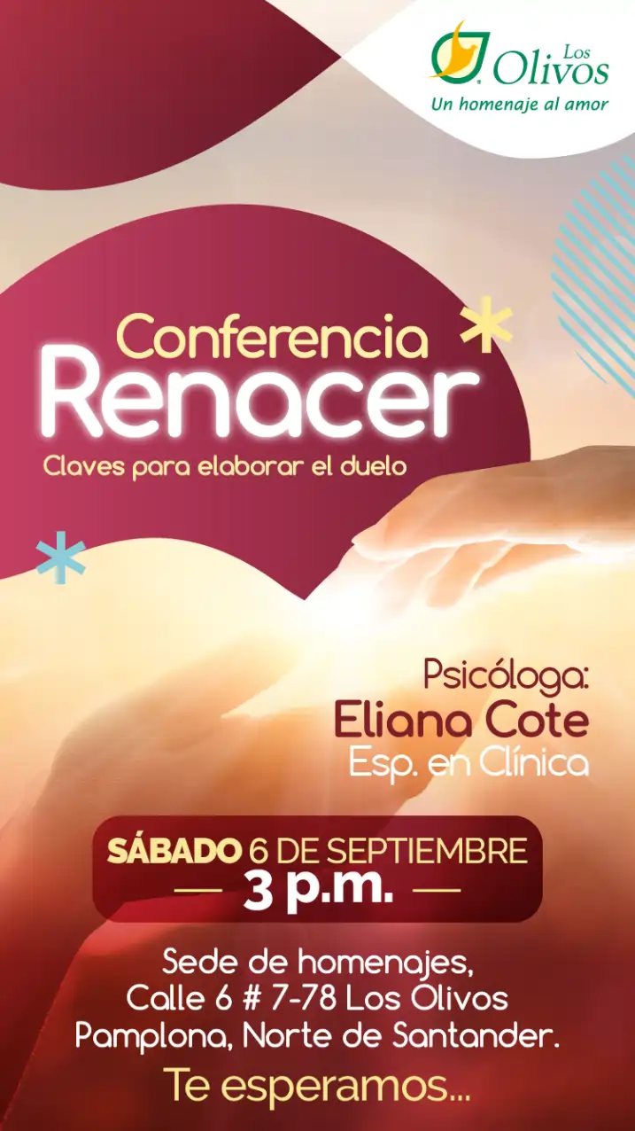 conferencia renacer sobre duelo en los olivos pamplona